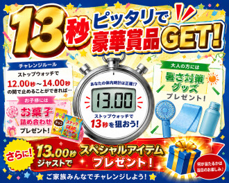 13秒チャレンジ!!
